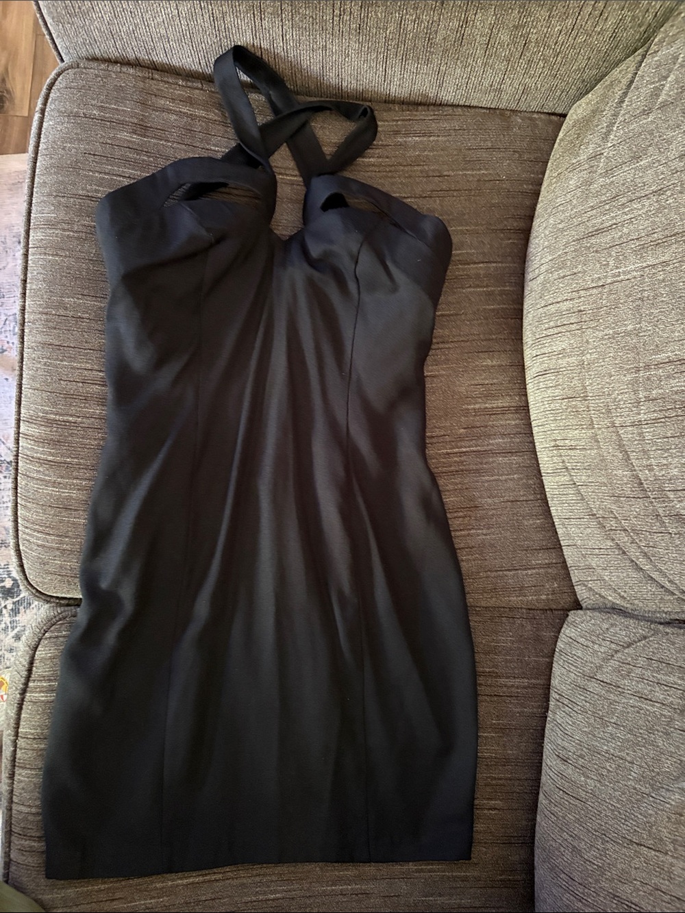 Maurices Black Halter Mini Dress